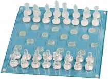 Набор игр: шахматы, шашки, стекло, 35*35 см купить