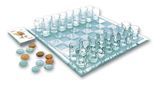 Набор игр (шахматы, шашки, карты), доска- стекло, фигуры - стекло, 350 х 350 мм купить