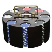 Набор для покера с вращающейся подставкой, 200 фишек, 11,5 г купить