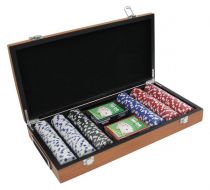 Набор для покера 300 фишек, 14 г, в деревянной подарочной коорбке купить