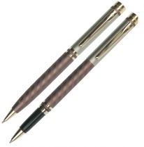 Набор: ручка шариковая + роллер Pierre Cardin PEN and PEN, корпус - латунь со спец.матовым покрытием купить
