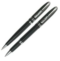 Набор: ручка шариковая + роллер Pierre Cardin PEN and PEN, корпус - аллюминий, отделка - черное купить