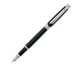 Перьевая ручка Pierre Cardin CLEO, корпус латунь с черным лаком, отделка и детали дизайна - хром. купить