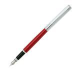 Перьевая ручка Pierre Cardin AQUARIUS, корпус латунь с красным лаком,отделка и детали дизайна - хром купить