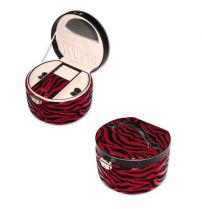 Шкатулка для украшений, цвет "красный + черный", 20х18х12,5 см купить