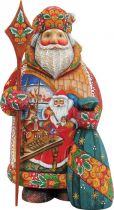 US 51458 Игрушка новогодняя коллекционная Дед Мороз Mister Christmas (h=23 см) купить