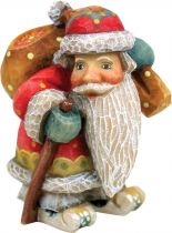 US 65182-3 Игрушка Дед Мороз с мешком Mister Christmas (h=6 см) купить