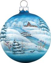 US 73111 Новогодний сувенир Шар Mister Christmas (h=9 см) купить