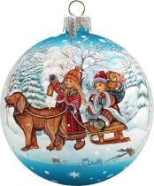 US 73113 Новогодний сувенир Шар Mister Christmas (d=9 см) купить