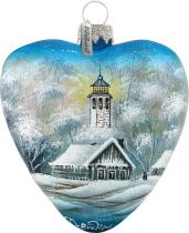 US 73131 Новогодний сувенир Сердце Mister Christmas (h=8 см) купить