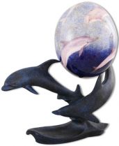 Страусиное яйцо "Дельфины" [039] купить