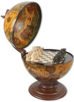 Глобус с деревянными шахматами [TE-33-1-SC] купить