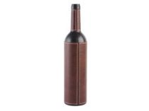 Набор аксессуаров для вина: штопор-открывалка, воротничок на бутылку, пробка, устройство для аккуратного разлива вина, устройство для срезания фольги и сургуча в футляре в форме бутылки купить