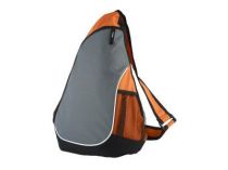 Рюкзак на одно плечо с одним отделениеми 2 сетчатыми карманами, оранжевый купить
