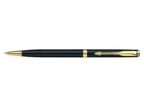 Ручка шариковая Parker модель Sonnet Slim черная с золотом в коробке купить