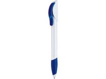 Ручка шариковая Senator модель Hattrix Soft бело-синяя купить