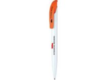 Ручка шариковая Senator модель Challenger Basic бело-оранжевая купить