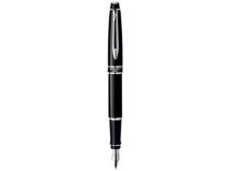 Ручка перьевая Waterman модель Expert в коробке, черная с серебр. купить