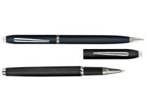 Набор "Экзюпери": ручка шариковая, ручка роллер в футляре, черный купить