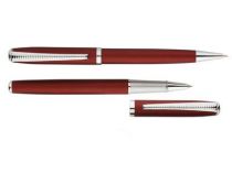 Набор "Дали": ручка шариковая, ручка роллер в футляре, красный купить