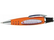 Ручка шариковая «Фаренгейт» с термометром оранжевая купить