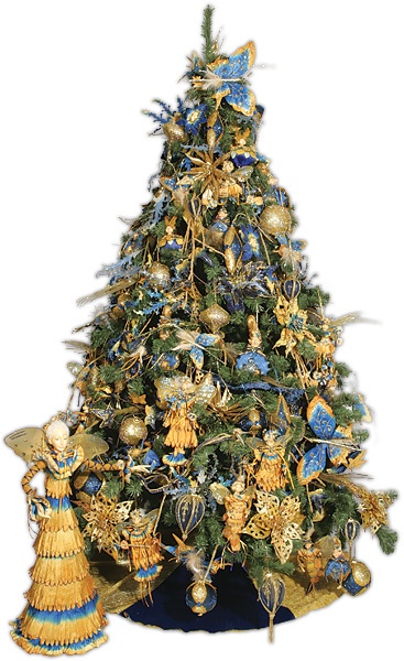   "CHRISTMAS GOLD & BLUE" 
