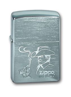  ZIPPO Cowboy Brushed Chrome,,-...,.,.,365612 